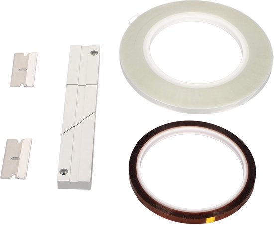 Tape Splicing Set 1/4 Inch - Universele Splicing Tape en Blok Kit voor Reel-to-Reel Recorders met Anodized Afwerking — afbeelding 5