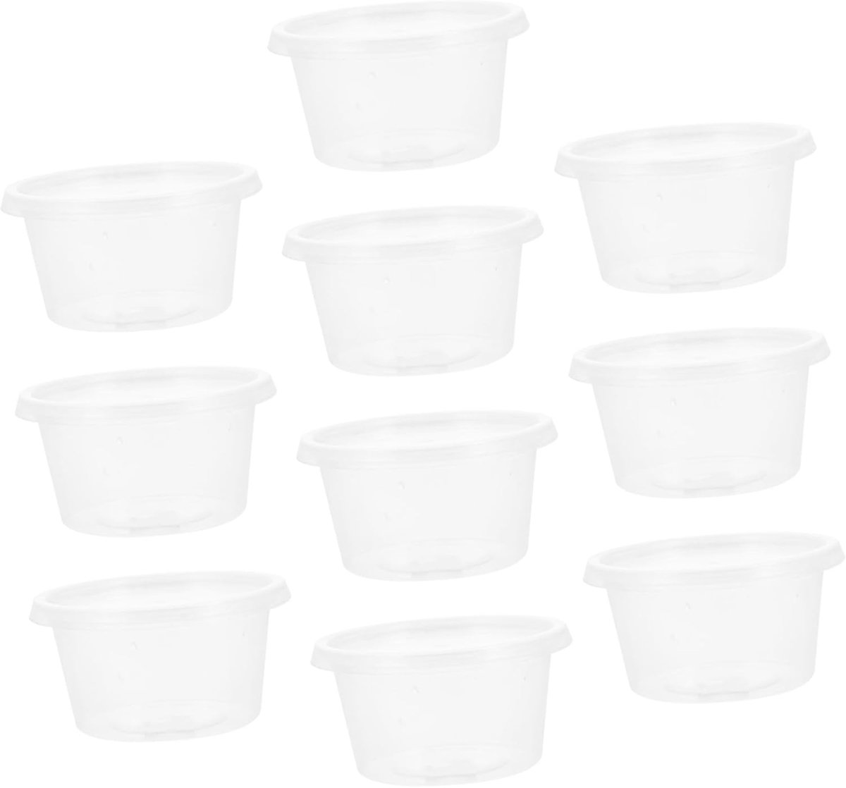 10 Stuks Reptielenkweekdozen Spinkrabbenbehuizingen Huisdierdisplaycontainers Plastic Terrarium Reptielenbehuizing