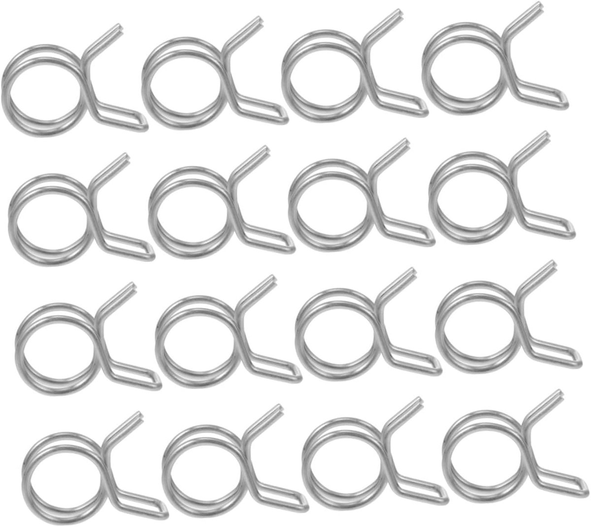 100 Rvs Tuinslang Klemmen Duurzame Slangenclips voor Water Brandstof voor Irrigatiesystemen Autoaccessoires Binnendiameter