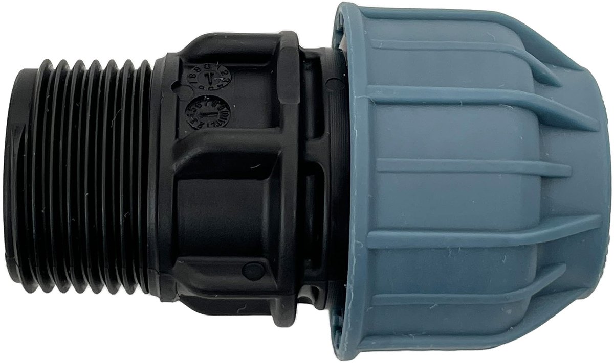Terminalverbinder Mannelijke Draad 1 inch voor PE Waterleiding