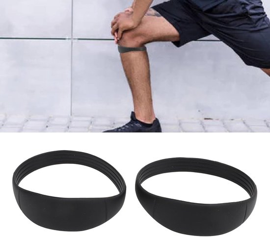 Patella Knieband Ondersteuning met Siliconen Stabilizer | Elastische Brace voor Hardlopen en Basketbal | Inclusief Draagtas | 2 Stuks — afbeelding 2