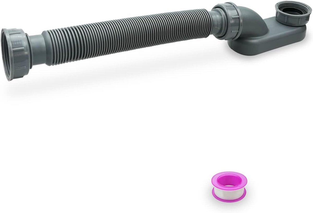 Profiel 1 1/2 P Trap Bad Douche Afvoerpijp, Flat P Trap Vrijstaande Tub Drain voor Bad