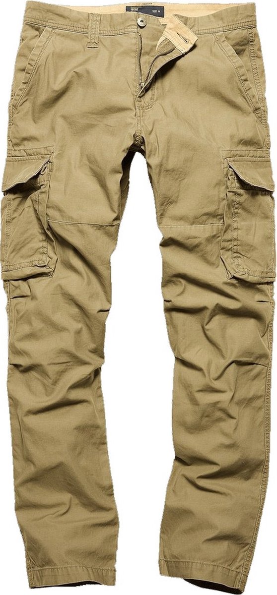 Vintage Industries Cargo-broek Reef Pants Sand Creme