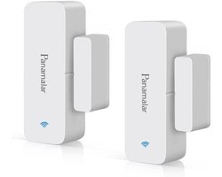 Panamalar Deurruit WiFi Sensor Smart Alert – Deur & Raam Sensor – Draadloze Beveiliging – Compatibel met Alexa & Google Home