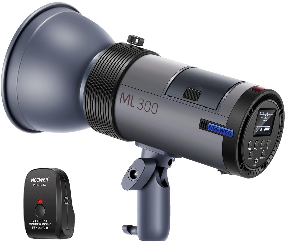 Flitser Studioflitser - 300 Ws Draadloos - 7800 mAh Lithium-ion Batterij - 5600 K Daglicht - Externe Cameraflitser