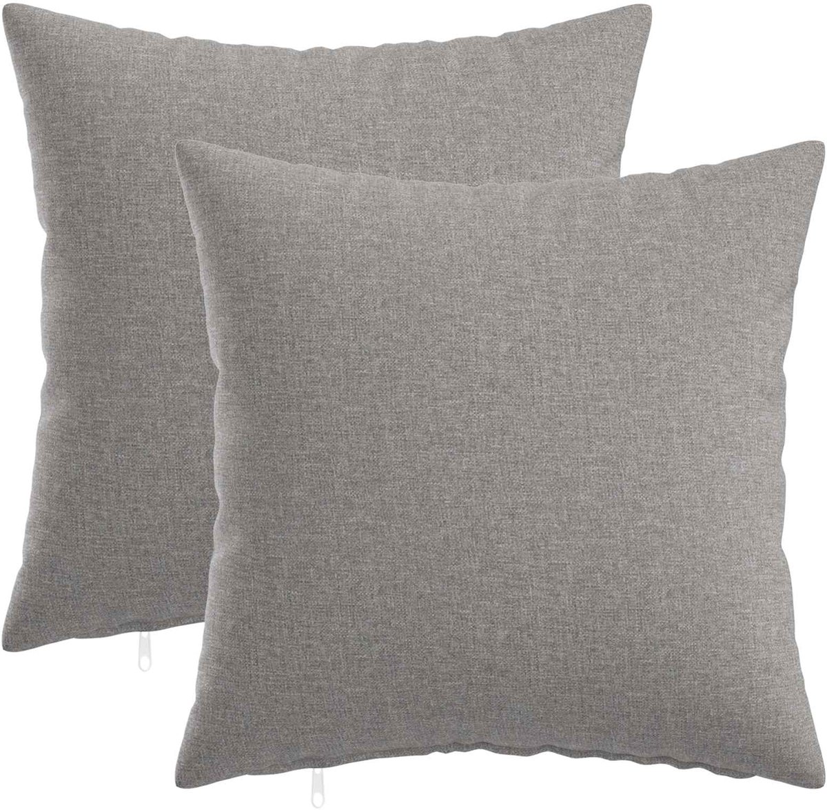 vidaXL Dekenkussen - 2 - st - HEERLEN - Wolkgrijs - 40 - x - 40 - cm - Stof Wolkengrijs