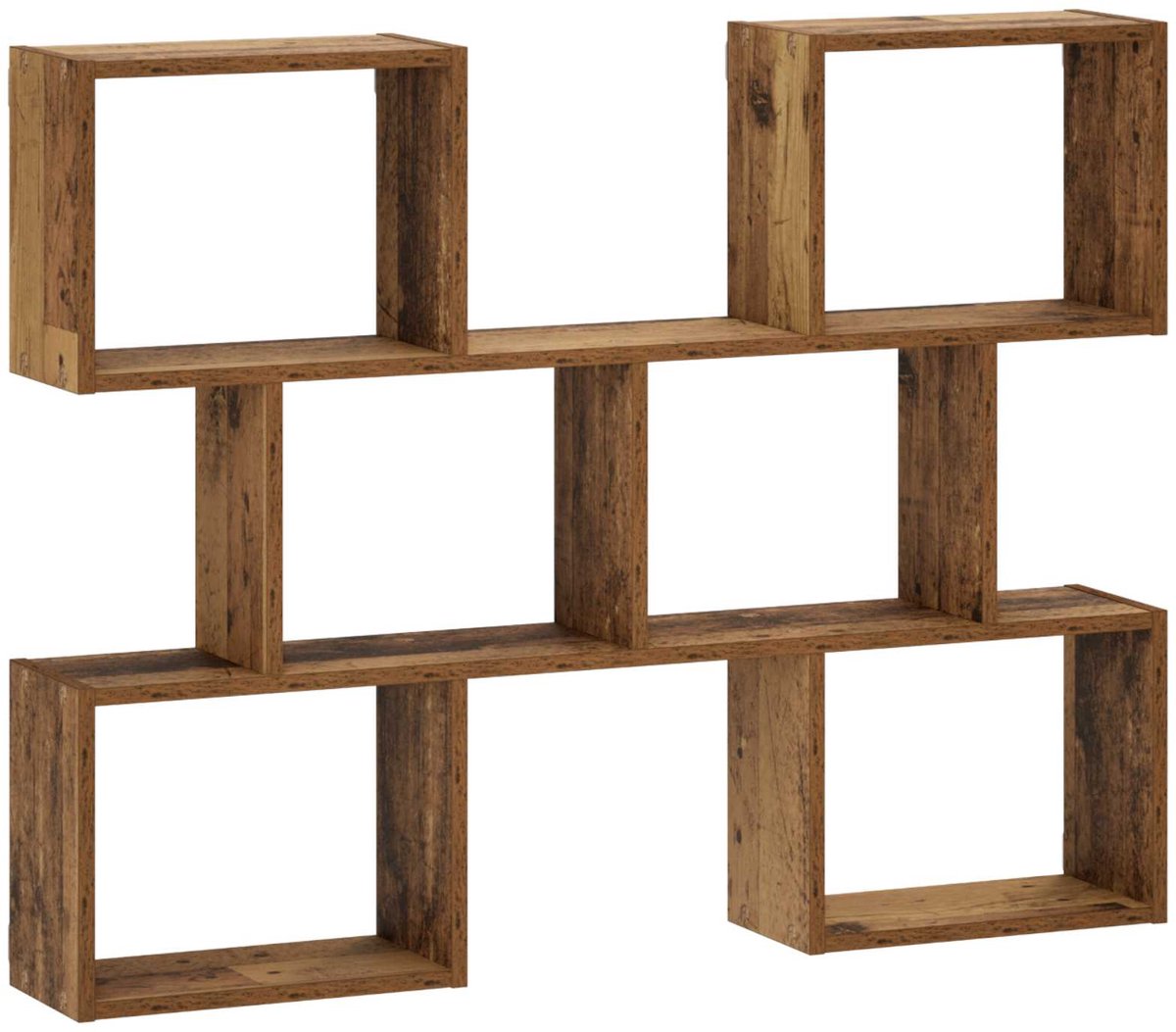 vidaXL Wandplank - Oud - hout - 103 - x - 17 - x - 80 - cm - Bewerkt - hout Oud hout