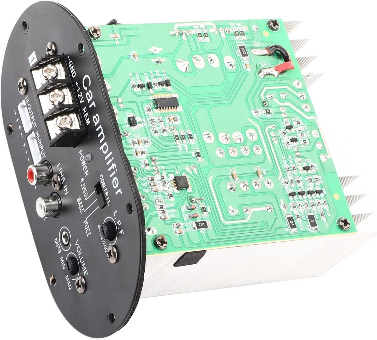 Aqxreight Autoradioversterkerbord 120W 12V Full Tone Bass-eenheid