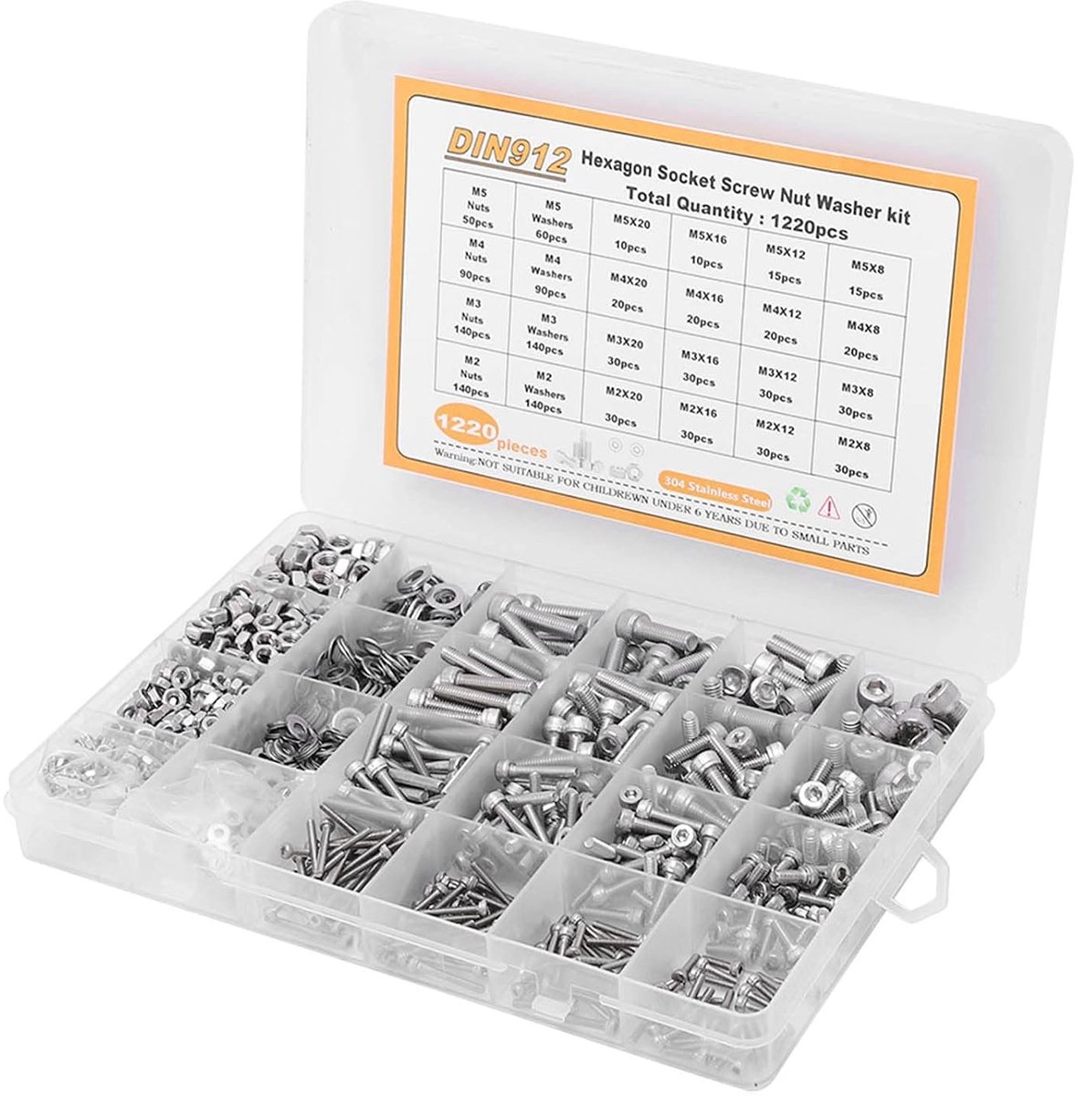 Schroef Moer Ring Assortiment, M2 M3 M4 Maten