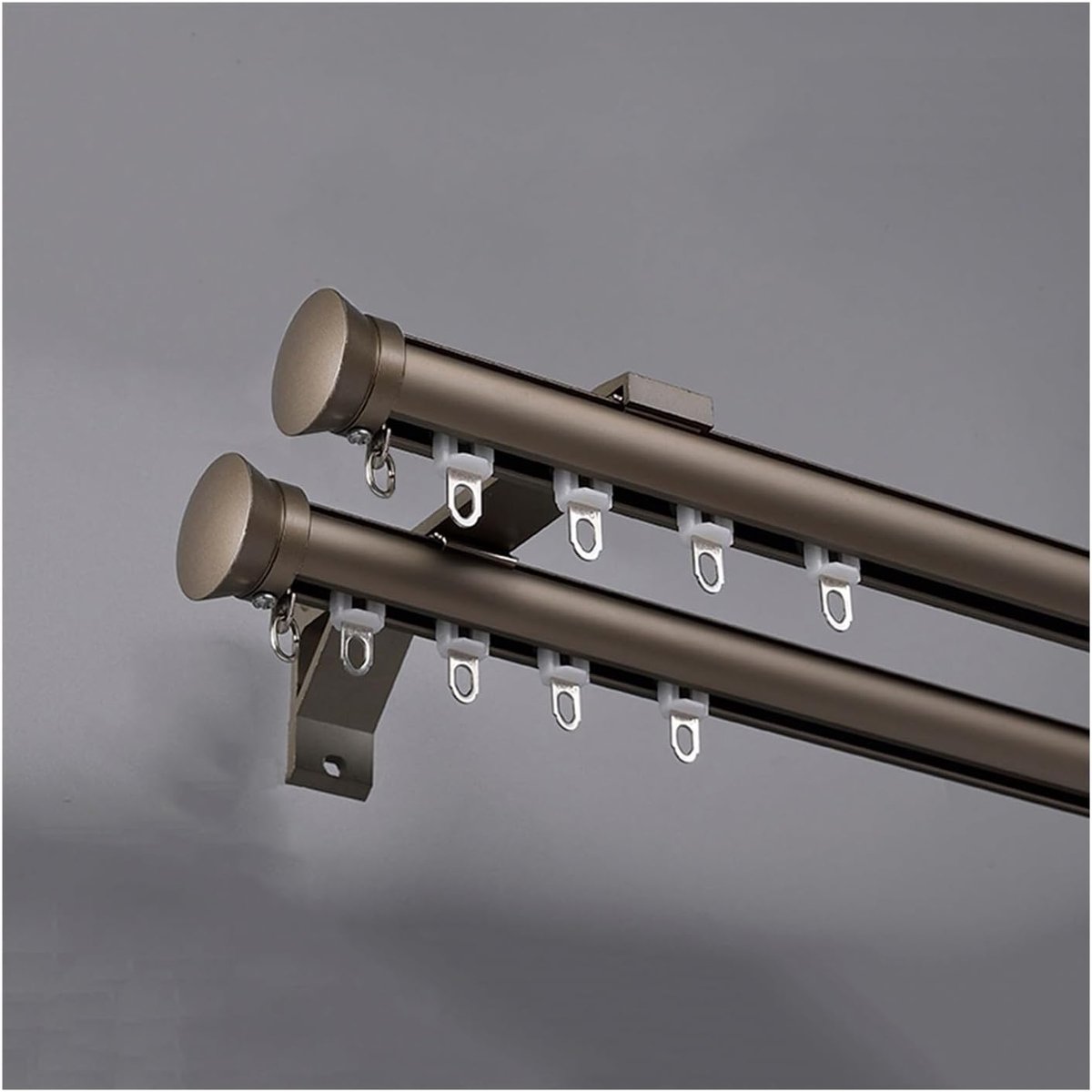 Ain Track Systeem Wandgemonteerde ain Rails voor Room Dividers Ideaal voor Slaapkamer Woonkamer Keuken & Badkamer (Champagne B 6m/20ft 4 x 1,5 m)
