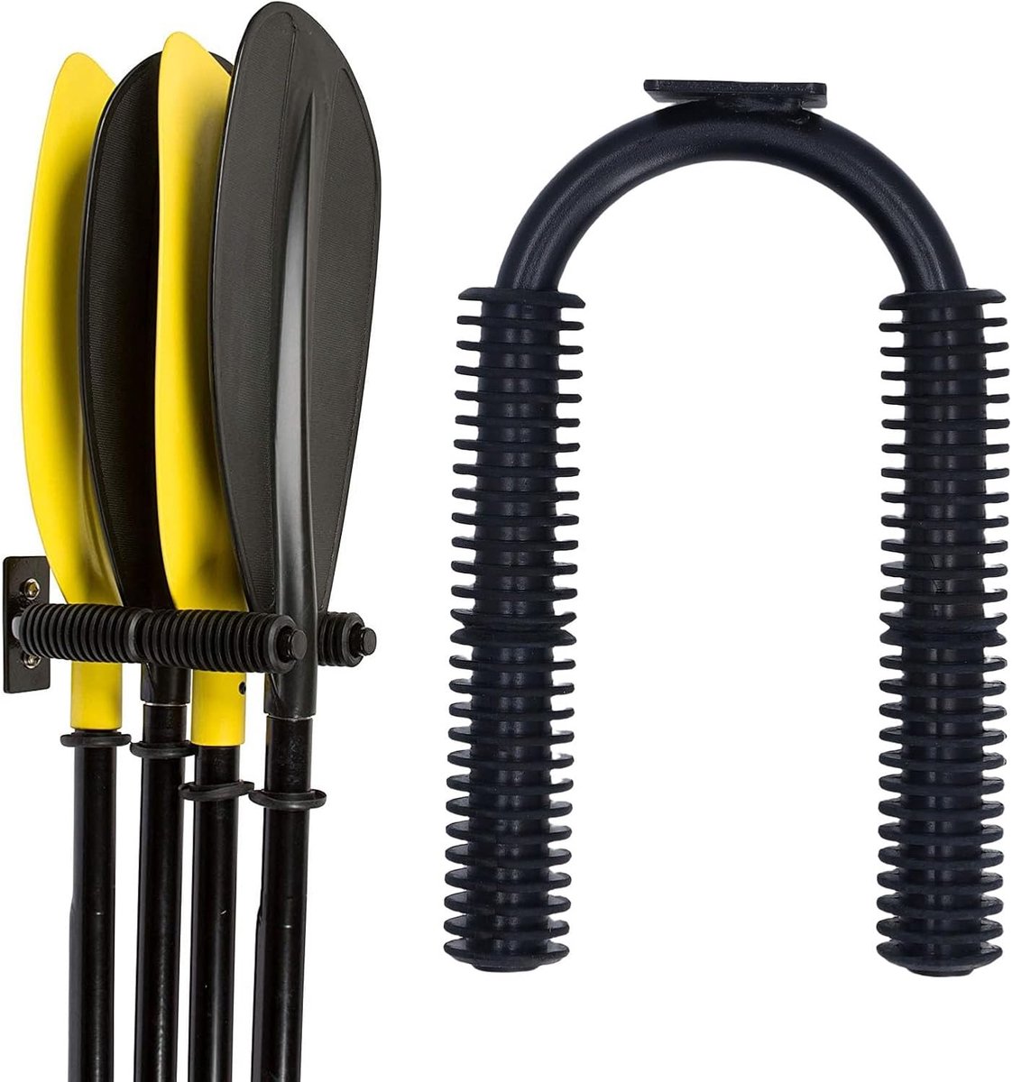 Opbergrek, Wandmontage Stevige Metalen Roeispaanhouder, PE-verpakt Steunarmrek voor Paddleboard, Kano, Drakenbootpeddels, Fietsen en Banden
