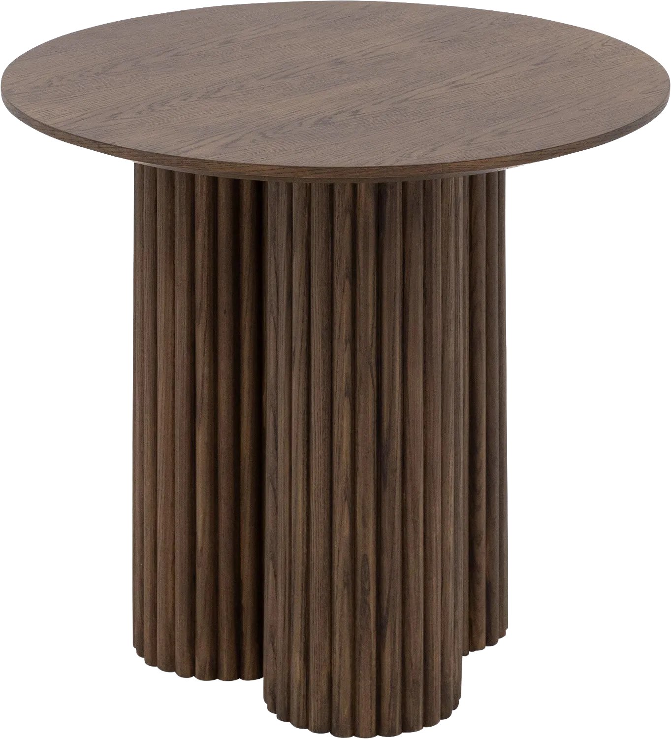 Goossens Bijzettafel Melani - 60 x 55 x 60 - eiken - bruin eiken soft touch lak smoke