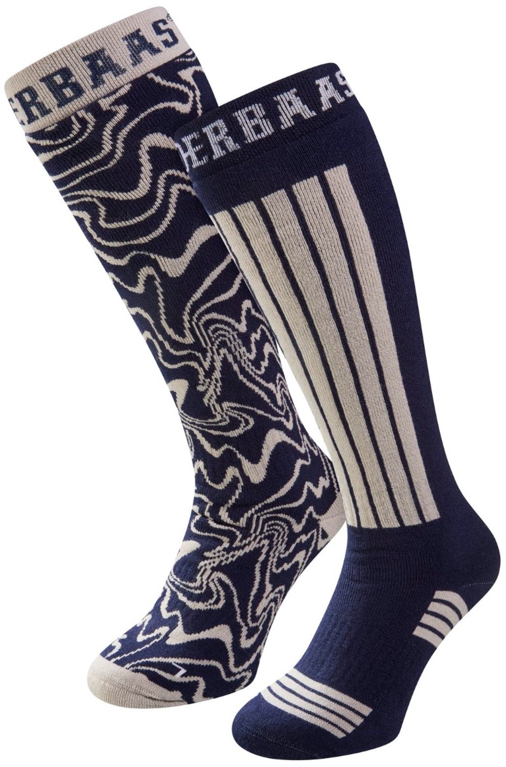 Poederbaas Skisokken 2 Paar Multi Blauw