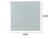 Uniblocks Classic grote bouwplaat lichtgrijs - 40 x 40 cm | City | combineer met Lego bouwplaten | grondplaten 50x50 noppen | wegen | wegplaat | stad | Geschikt voor LEGO bouwplaten bouwplaat wegplaat