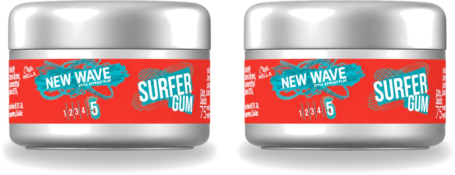 2 x Wella – New Wave Ultimate Effect Surfer Gum - 75 ml - Voordeelverpakking - 2 stuks