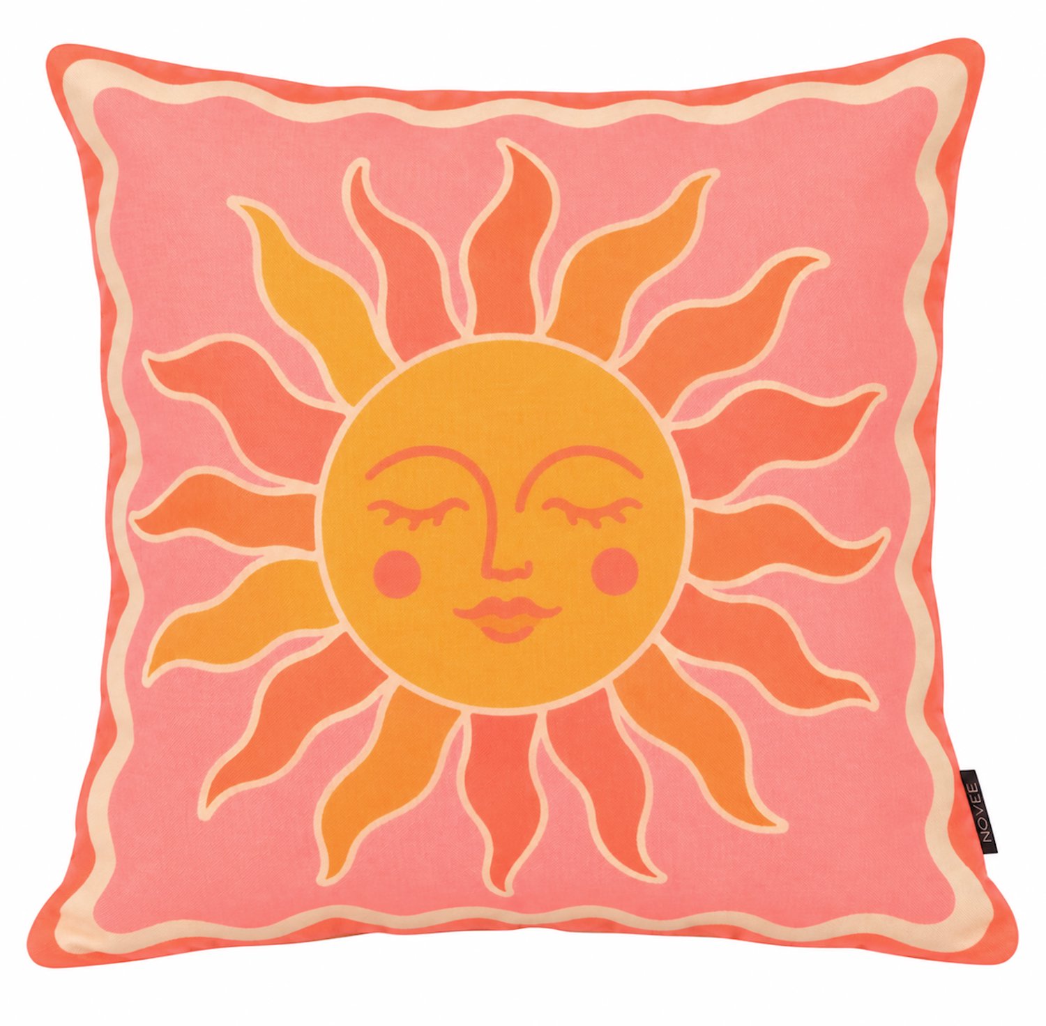 NOVÉE Sierkussen Sunshine | 45x45 cm | Katoen/Linnen Oranje