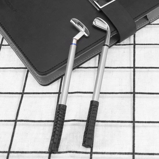 Golfputter Miniatuur Set - 3x Balpennen - Golfclub Cadeau - Geschenkdoos - Perfect voor Golfliefhebbers - Rubber Grip - Balpen — afbeelding 4
