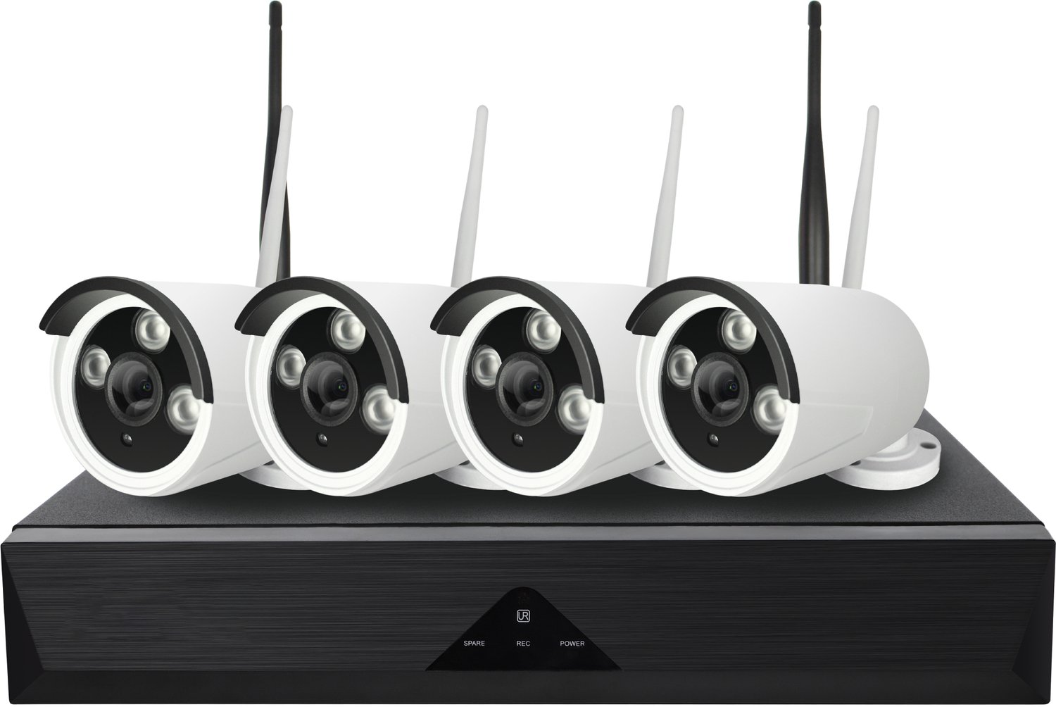 Beveiligingscameraset - 4 camera's - Tweewegaudio - Infrarood nachtzicht - Jortan Tech
