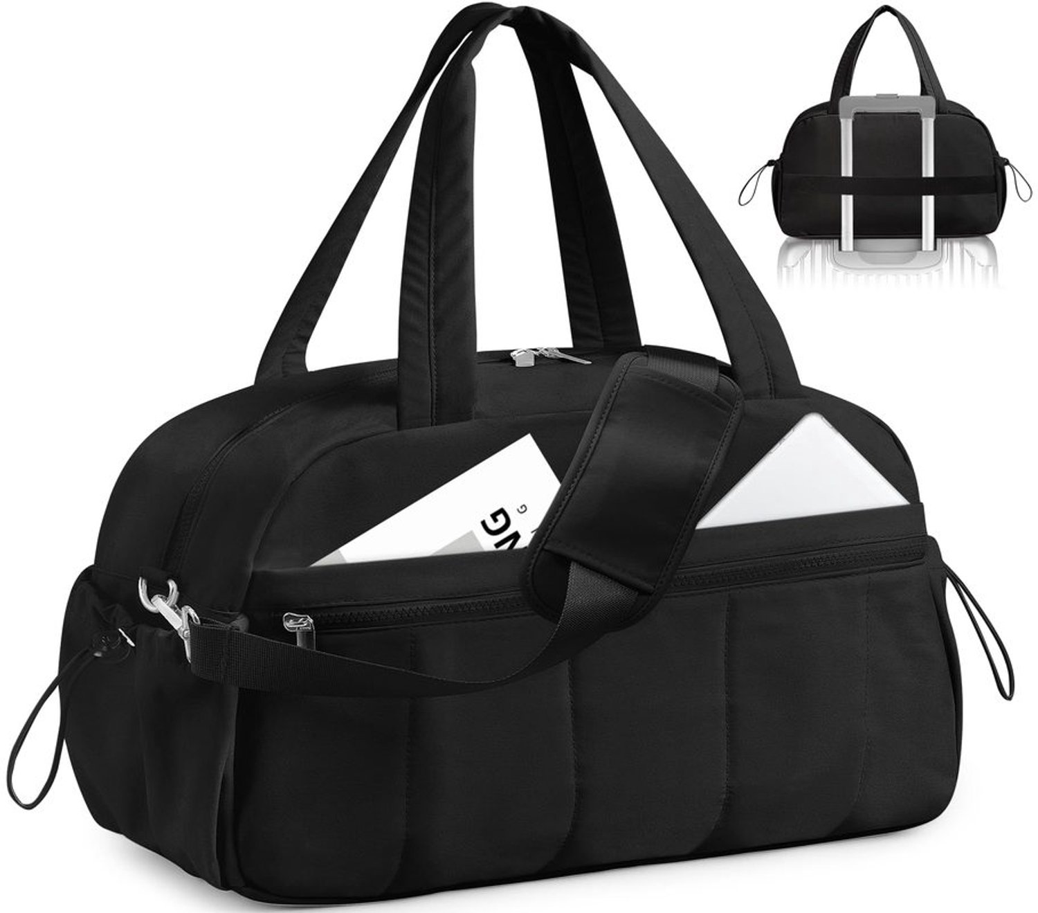 Vrouwelijke Duffle Bag met Wet Compartment - Lichtgewicht Reistas 24L