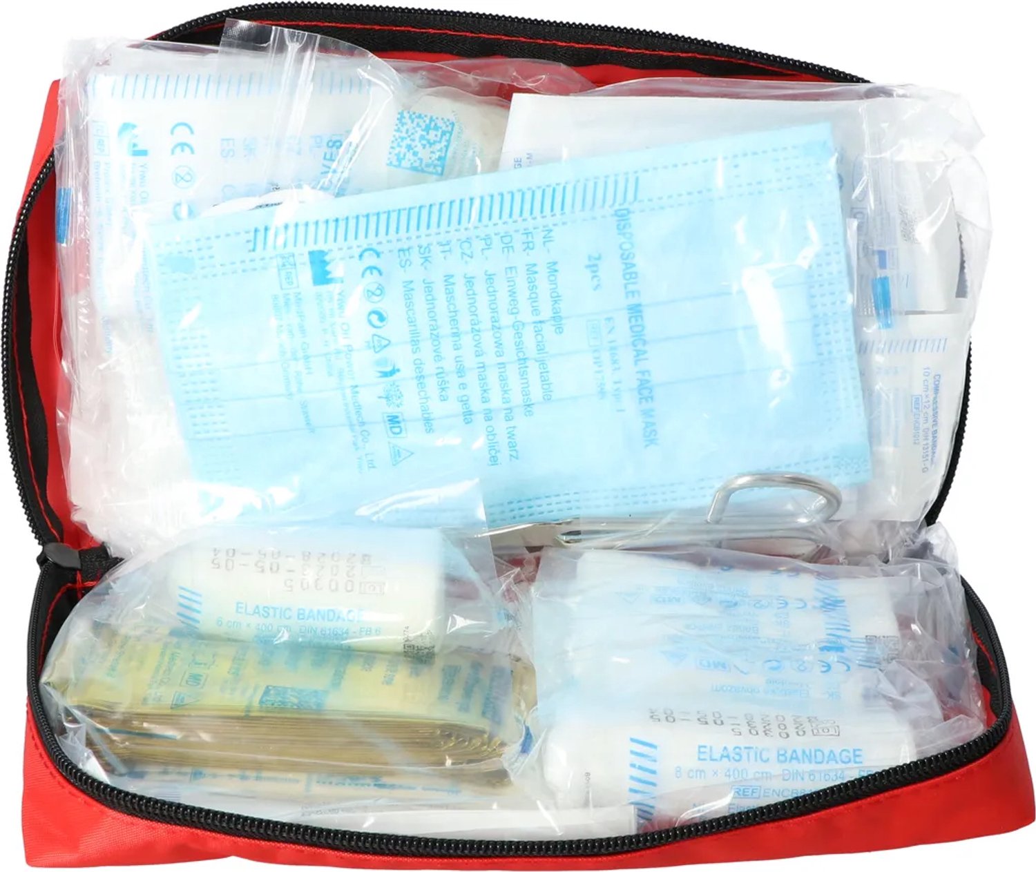 Lumors 41 delige EHBO-tas EHBO kit 41 delig reisset - first-eerste hulp auto reis set - verbandtas - autoverbandset - first aid kit tas - compact reiskit - EHBO doos - auto verbanddoos - Verbandtas auto - EHBO set - verbandtrommel - autoverbanddoos – foto 3