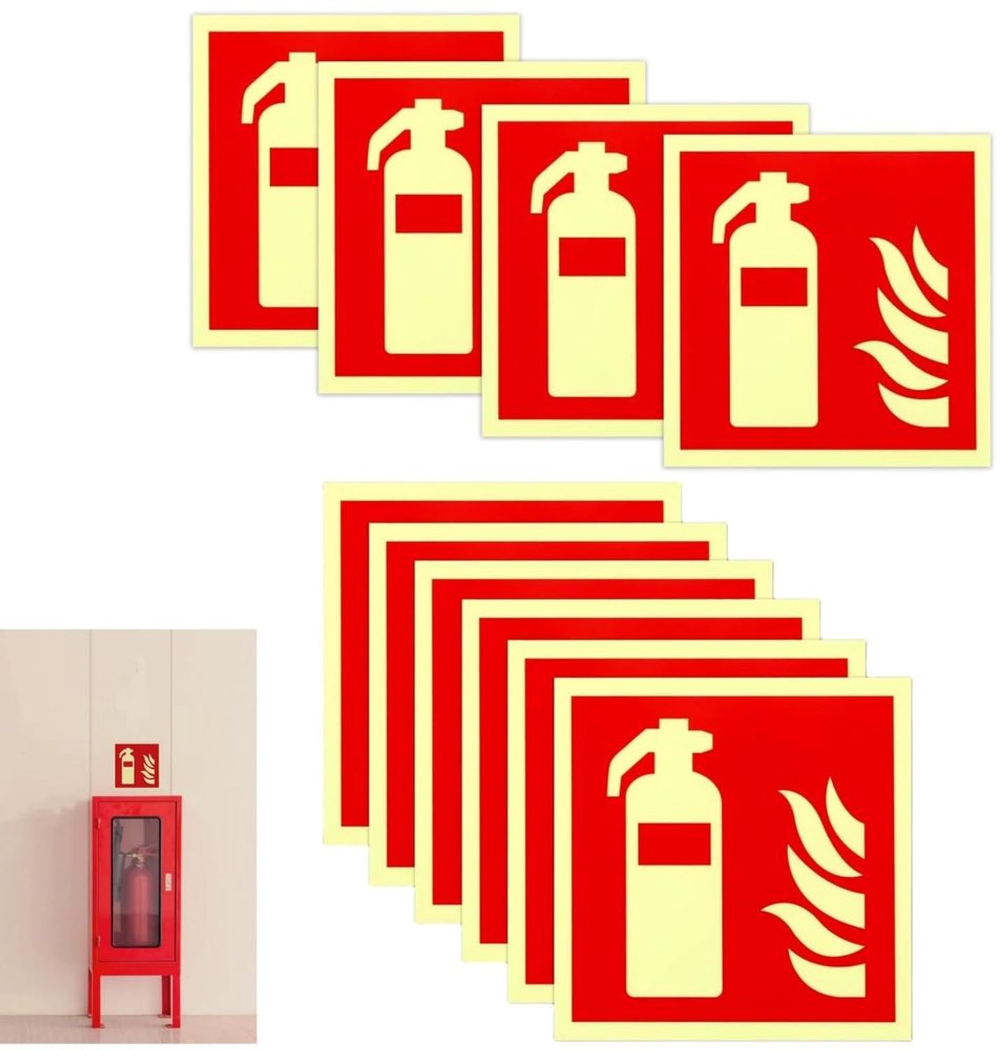 Brandblusser Bord, Set van 10 voor Veiligheid en Bescherming