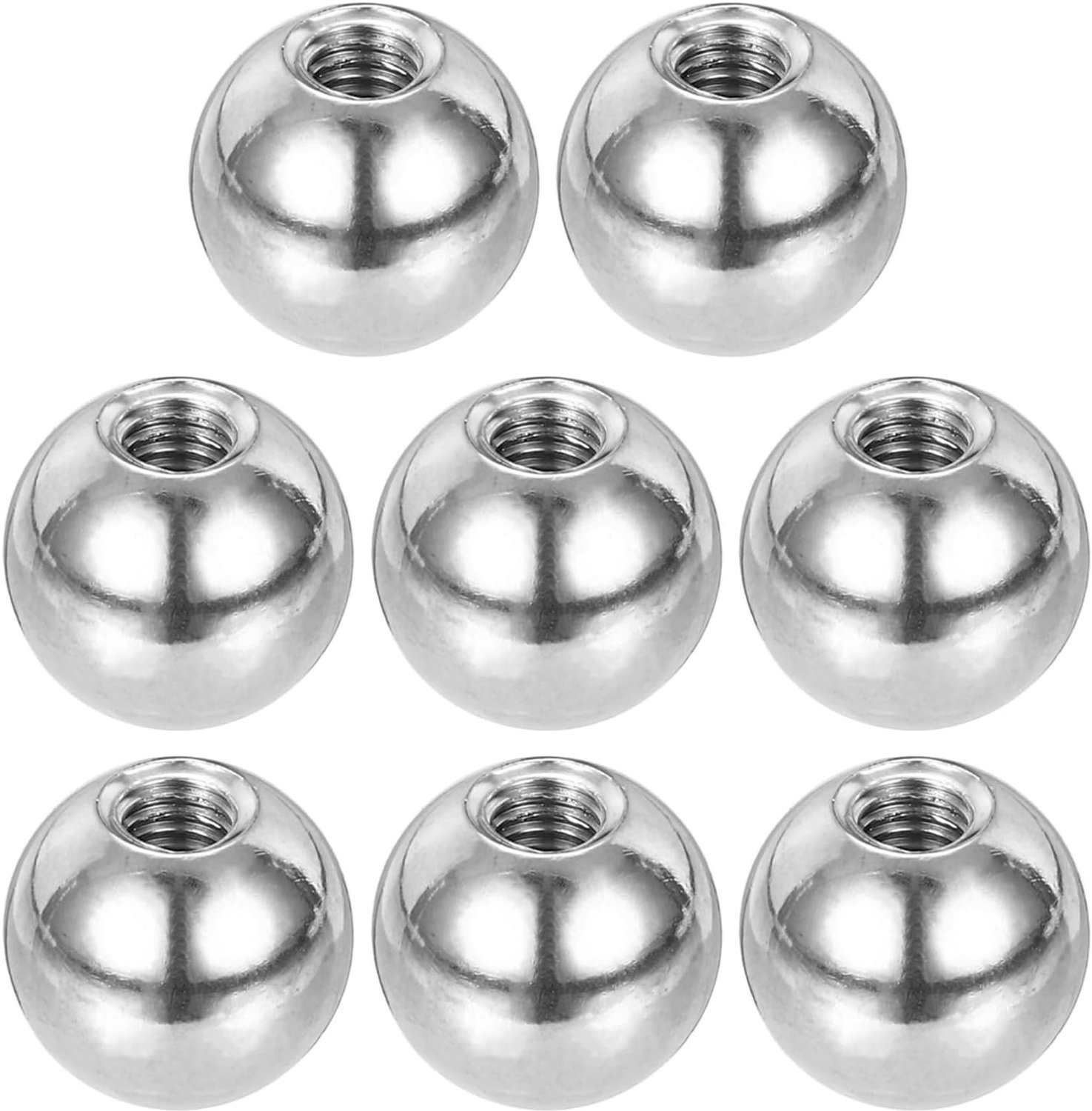 Kogelmoeren M5 x 15 mm - 304 roestvrij staal - ronde blindgat schroefdop - voor verlichting en decoratie - 8 stuks - ServiceTopper