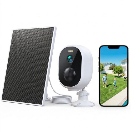 Camerabewaking - Beveiligingscamera Buiten Draadloos - Bewakingscamera - Zwart en Wit — afbeelding 3