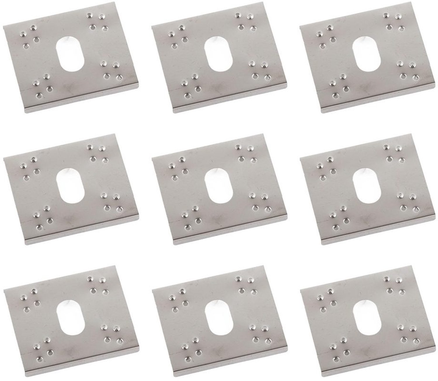 Bliksembeveiliging 100 Stks - RVS Pakking - Aarding - Geleidende Doorn - Compatibel met C/U-vormig Staal - Voor Fotovoltaïsche Systemen
