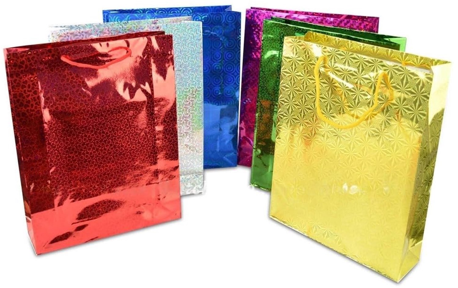 Assorti Holografische Cadeauzakken 25 Stuks voor Feestdagen