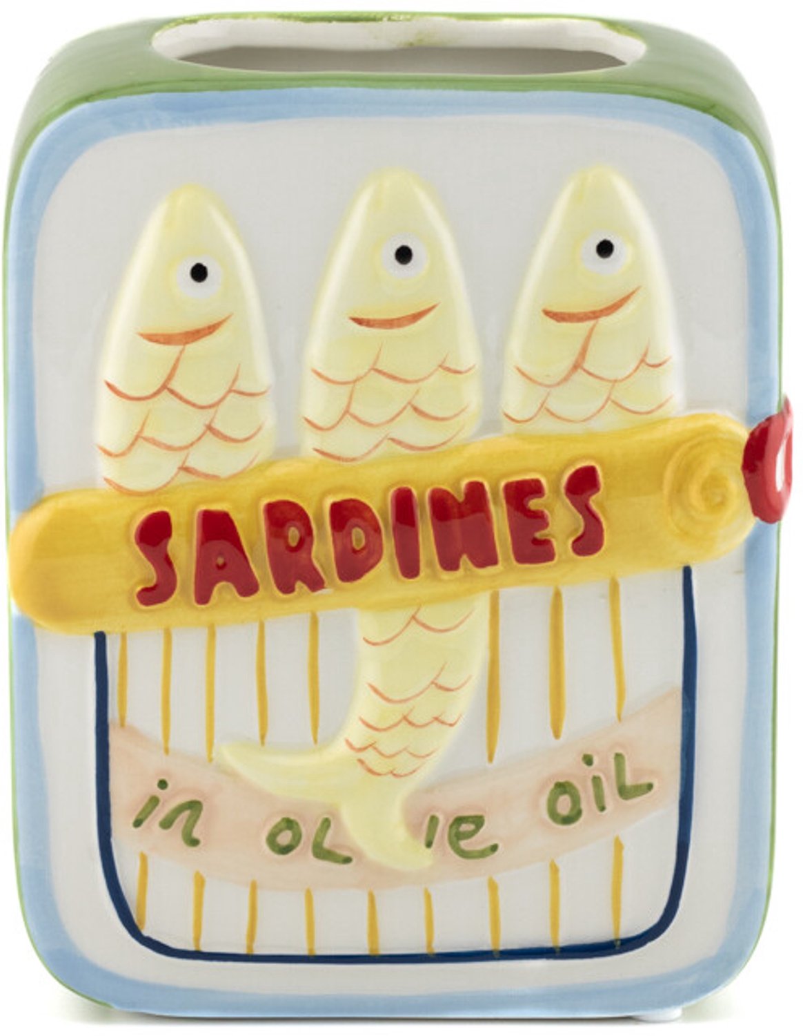 Aardewerk vaas sardines Nino