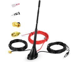 DAB+ Auto Antenne - Universele Digitale Radio Ontvanger met 5 m Kabel