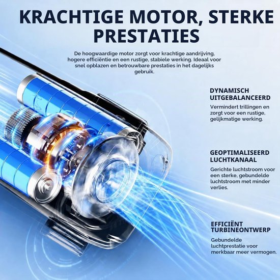 Elektrische luchtpomp, accu, mini, 3-in-1, met 5 sproeiers — afbeelding 4