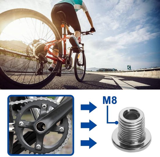 Kettingblad Schroeven 10pcs - Carbon Staal - Makkelijk te Installeren - Geschikt voor Fiets - Dubbele Tandwielconfiguratie - Robuuste Constructie - Kettingblad Bouten — afbeelding 3