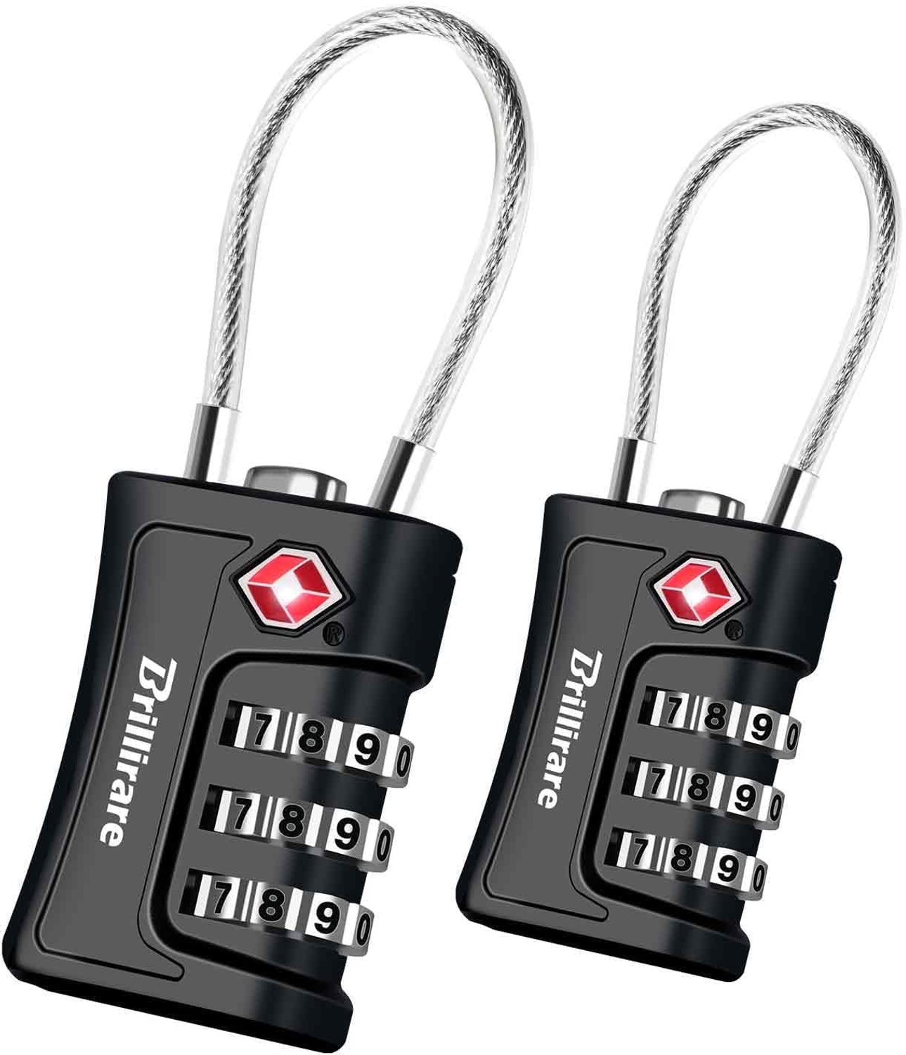 Hangslot - TSA-goedgekeurd - 3-cijferig - Zwart