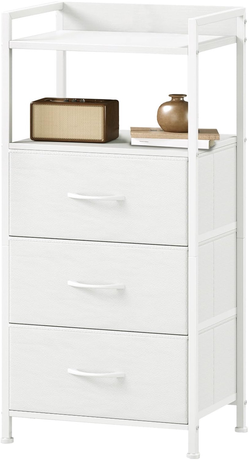 Dressoir met Open Plank en 3 Stoffen Laden