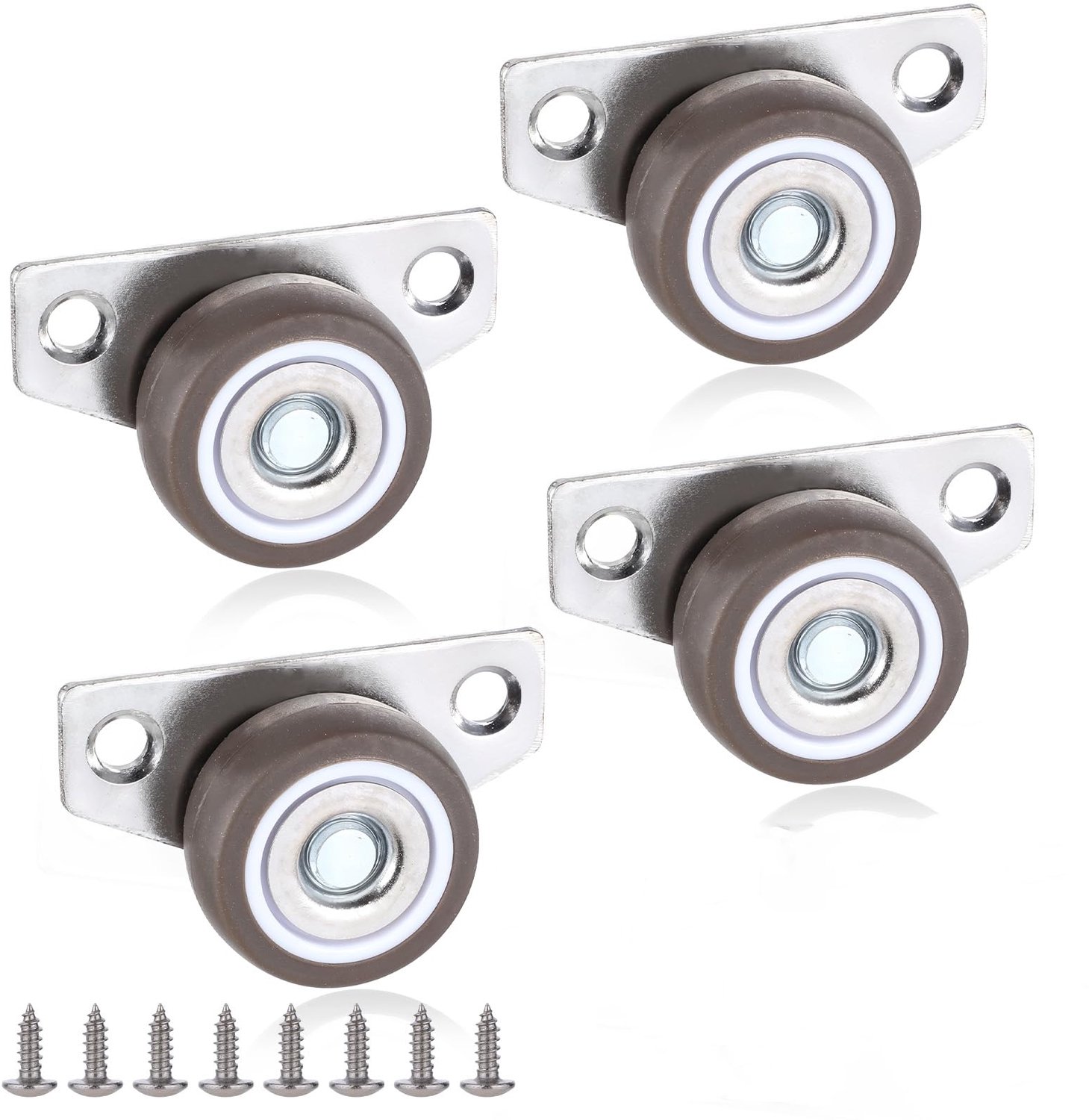 Set van 4 Kleine Meubelwielen voor Kast en Apparatuur
