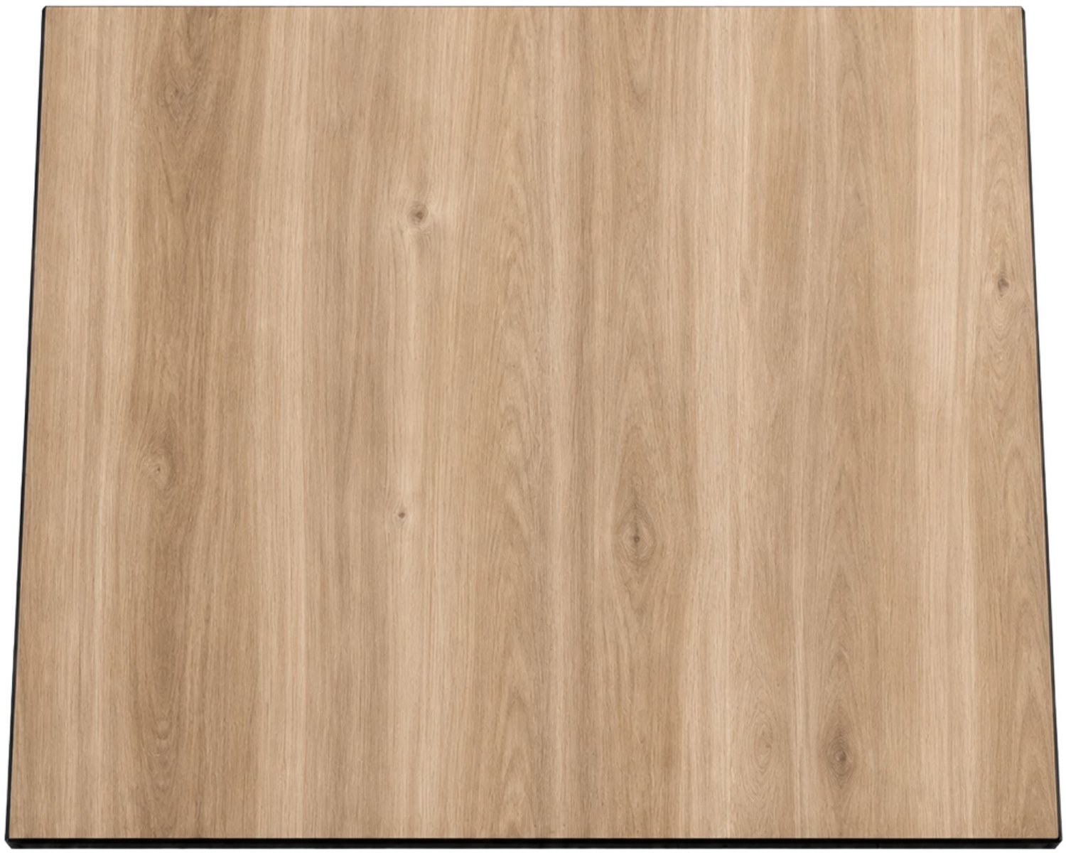 KOLM - Compact HPL-tafelblad - 90 × 90 cm - Honingkleurig eiken - 12 mm