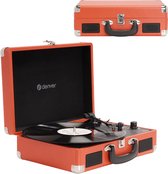 Denver Platenspeler - Ingebouwde Speakers - Incl. PC Software - Auto-stop - Retro - VPL120 - Rood