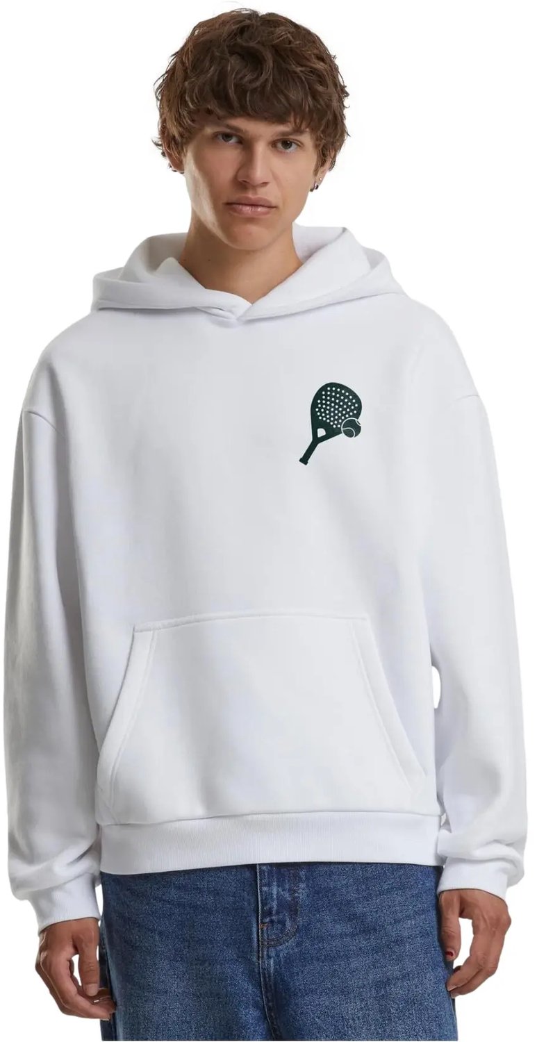 Hoodie Mister Tee Padel Society Pro Player Padel Club Wit