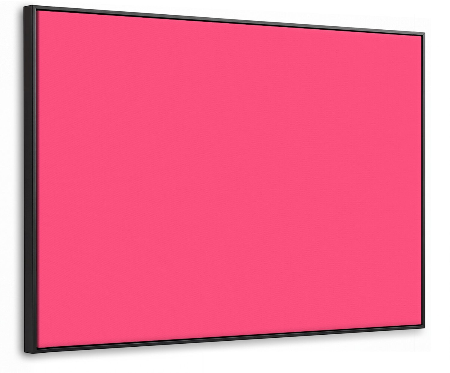 Canvas Schilderij met Baklijst 100x70cm - Neon - Flamingo - Roze - Muurdecoratie woonkamer - Slaapkamer decoratie - Kamer accessoires - Schilderijen op canvas met lijst