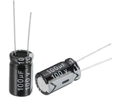 Elektrolytcondensator - 100uF 100V - 20 stuks