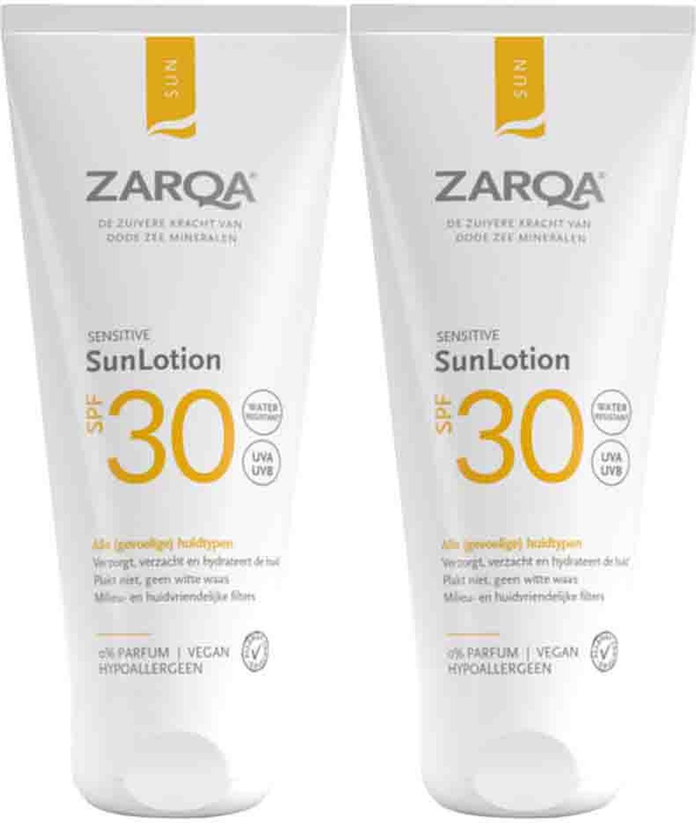 Zarqa Sun SunLotion SPF 30 - 2 x 200 ml - Voordeelverpakking