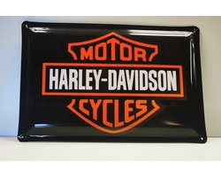 Metal Sign Harley-Davidson Logo - Metalen Wandbord 20x30 cm - Vintage Bord voor Mancave, Garage & Woonkamer - Retro Muurdecoratie Binnen & Buiten