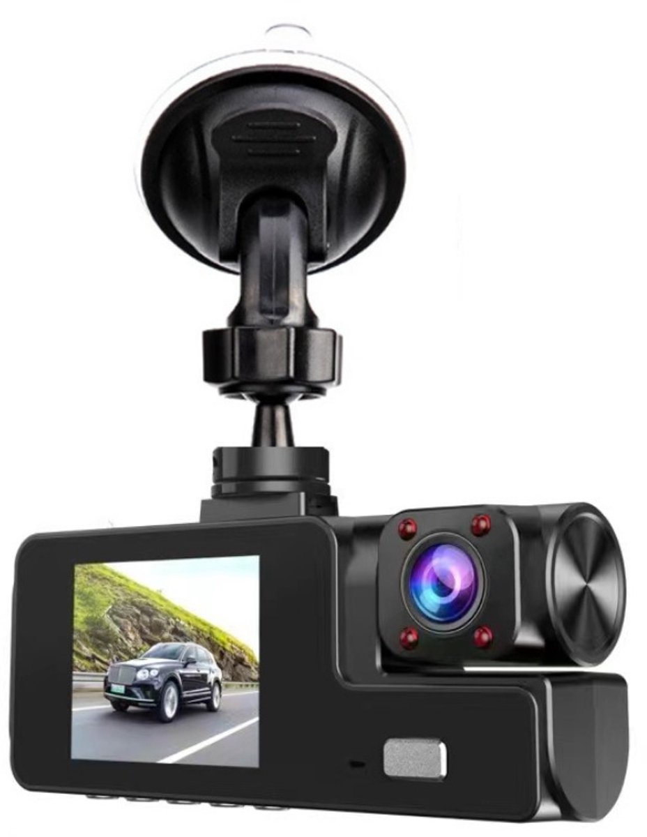 A22 HD Nachtzicht Triple Lens WiFi Dashcam met 32GTF-kaart
