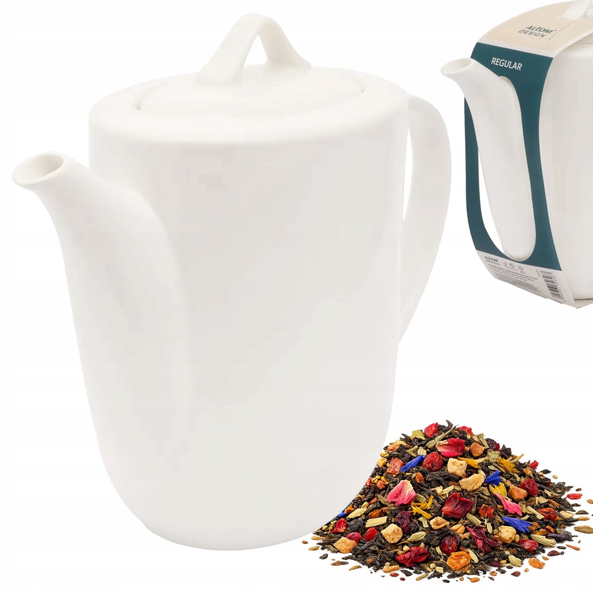 Altom Design Regular Porseleinen Theepot 1,2L - Crème