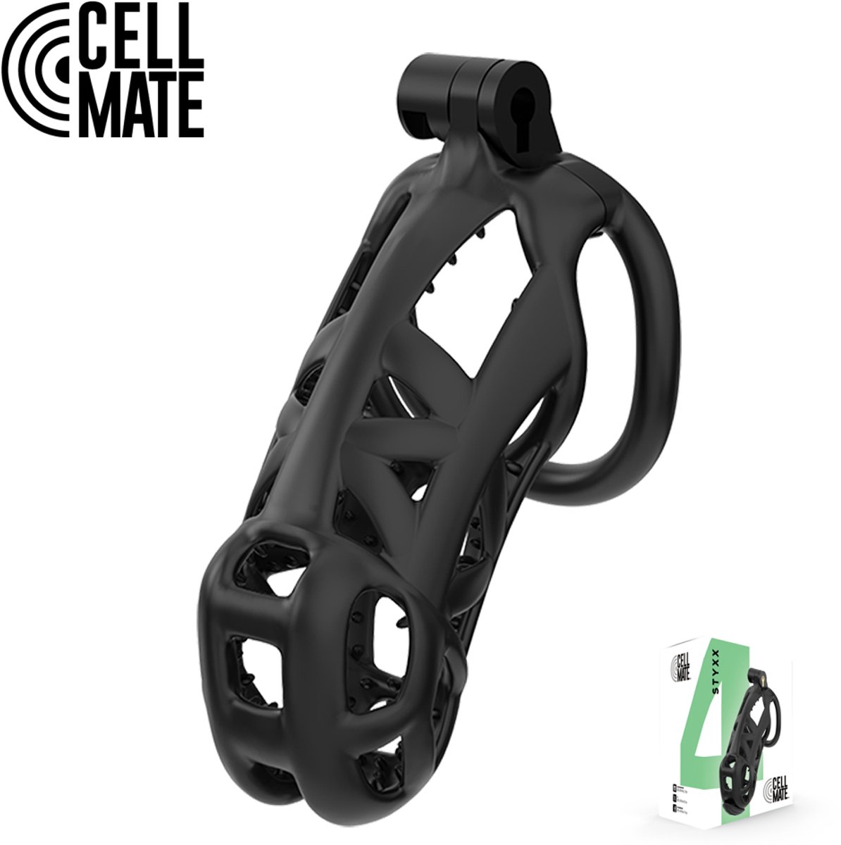 Cellmate - Styxx Chastity Cage - Discreet design - Maat 4