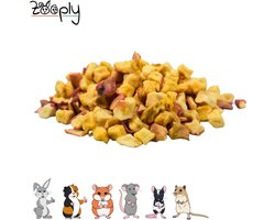 Zooply Appelblokjes - Kruiden & Snacks - 100% natuurlijk - Voor konijnen & cavia's - 150 gram