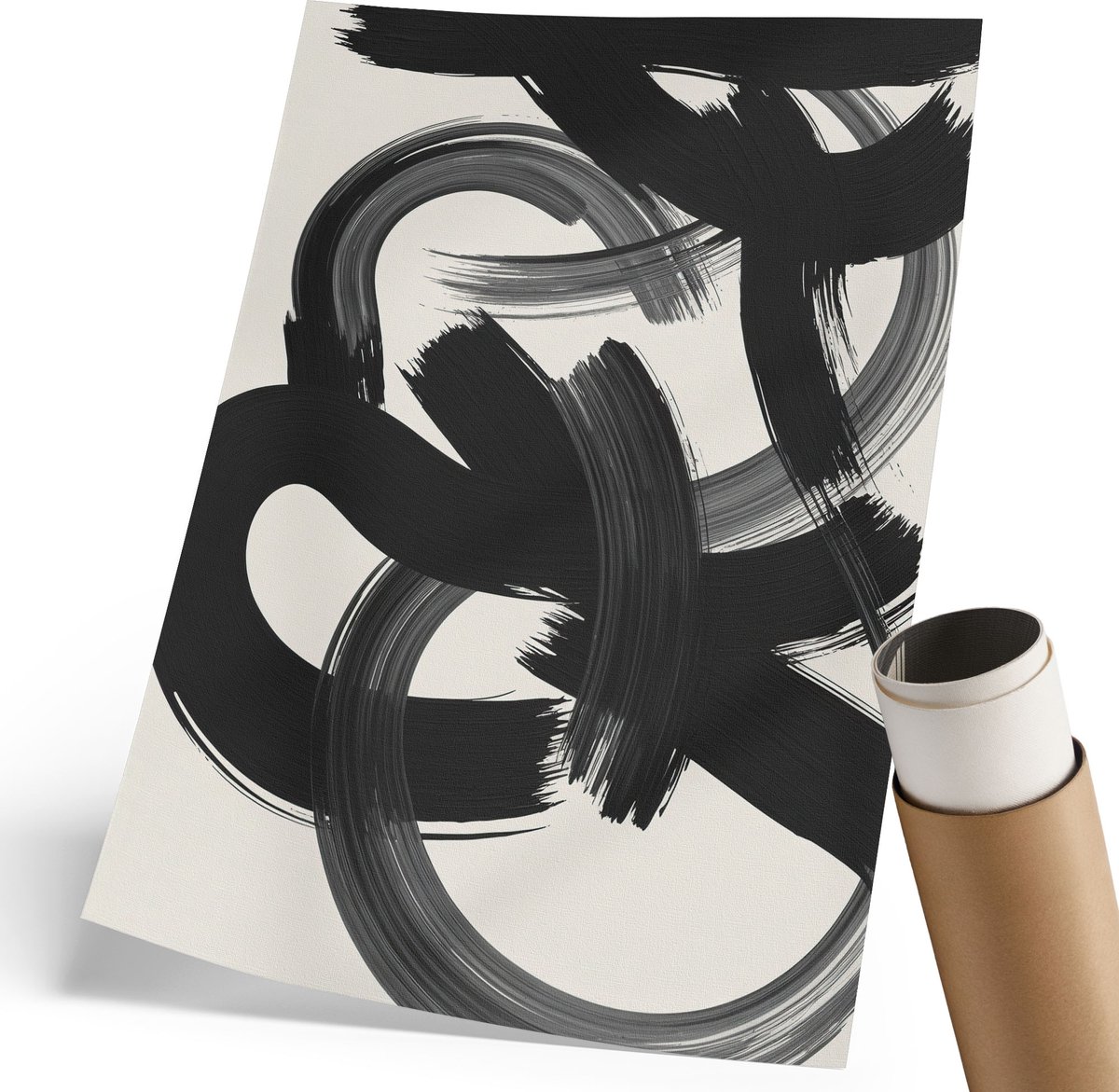 Coloray Canvas Poster Polycanvas - Witte Bloemen, Fotografie - 297 x 420 mm - Wit Poster - Rechthoek - Decoratieve poster - Woonkamer, Slaapkamer, Kantoor - Klassiek