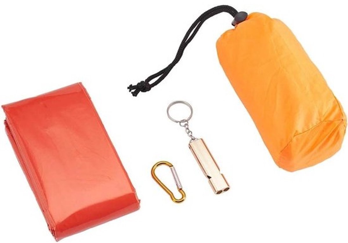 Nooddekens - Survival deken thermische deken - Buitenactiviteiten - Waterdicht winddicht - 210x130cm - Oranje