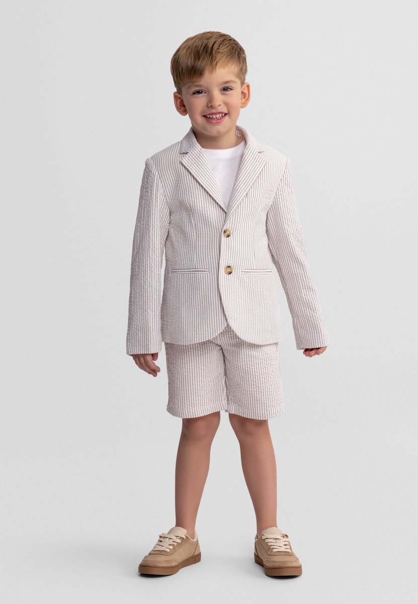 Minoti jongens blazer katoen - grijs